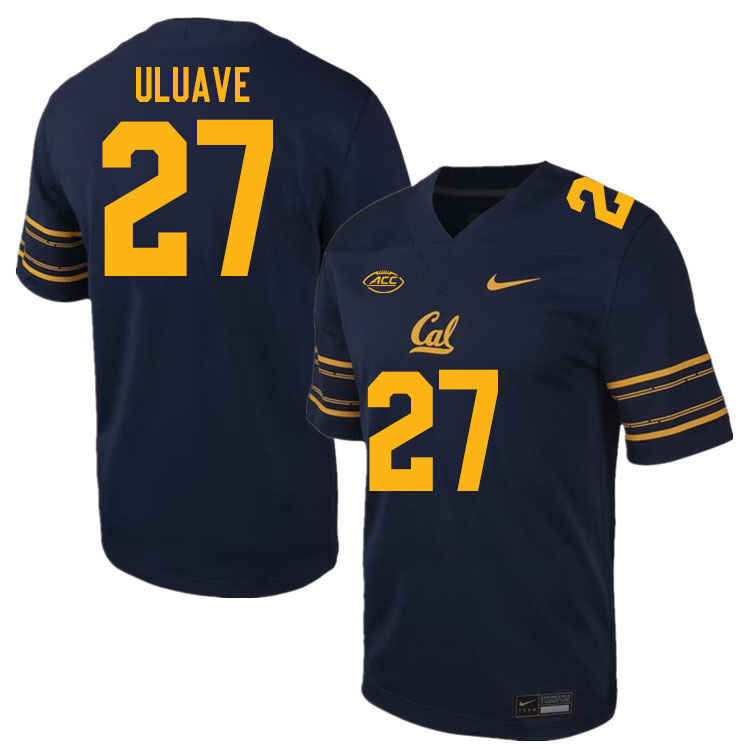 California Golden Bears #27 Cade Uluave ACC Conference College Football Jerseys Stitched Sale-Navy